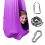 (Purple, 150*280cm) Hamaca columpio de algodón para niños 1