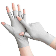 (Light Grey) UV-beständige fingerlose Handschuhe für Golf- und Tennisspieler