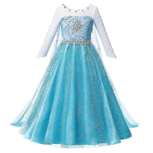 (130 (6T), Elsa 3) Disney Frozen Children Elsa Anna Costume For Kids Girls 4 8 10 Y Cosplay Snow Queen Clothes Fancy Party Birthday Princess Dress