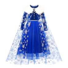 (100 (2-3T), Elsa 15) Disney Frozen Children Elsa Anna Costume For Kids Girls 4 8 10 Y Cosplay Snow Queen Clothes Fancy Party Birthday Princess Dress