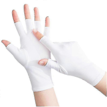 (White) UV-beständige fingerlose Handschuhe für Golf- und Tennisspieler