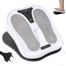 (European standard) Masajeador de pies y piernas EMS con calor, 15 programas, 50 niveles de intensidad y control remoto.