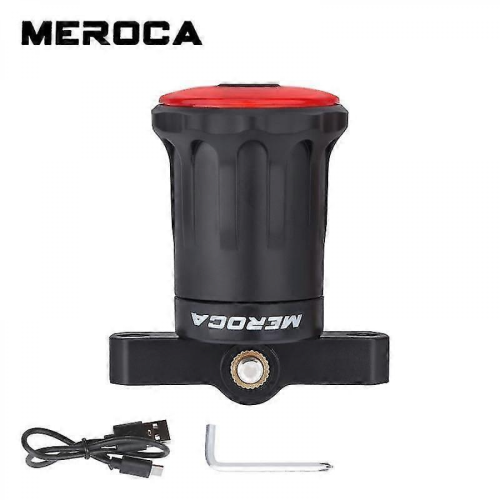 (Style B) MEROCA Bike Rear Light Bicycle Smart Sensor Brake Tail Light Waterproof LED Charging 2