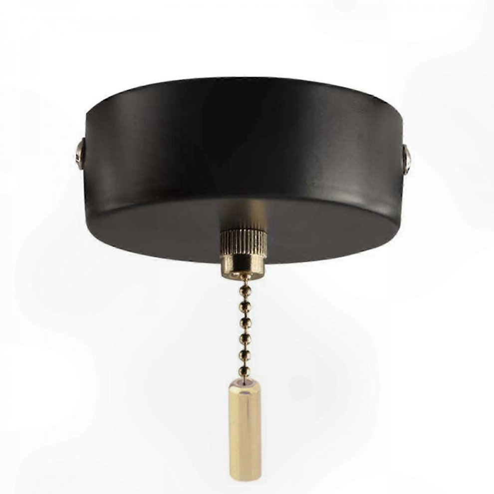 (Black) Pull Cord Light Switch For Effortless Installation In Any Room Decor 8105401199246