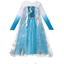(110 (4T), Elsa 9) Disney Frozen Children Elsa Anna Costume For Kids Girls 4 8 10 Y Cosplay Snow Queen Clothes Fancy Party Birthday Princess Dress