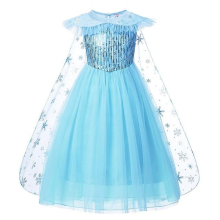 (130 (6T), Elsa 11) Disney Frozen Children Elsa Anna Costume For Kids Girls 4 8 10 Y Cosplay Snow Queen Clothes Fancy Party Birthday Princess Dress
