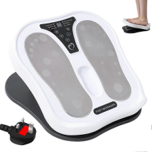 (UK regulations) Masajeador de pies y piernas EMS con calor, 15 programas, 50 niveles de intensidad y control remoto.