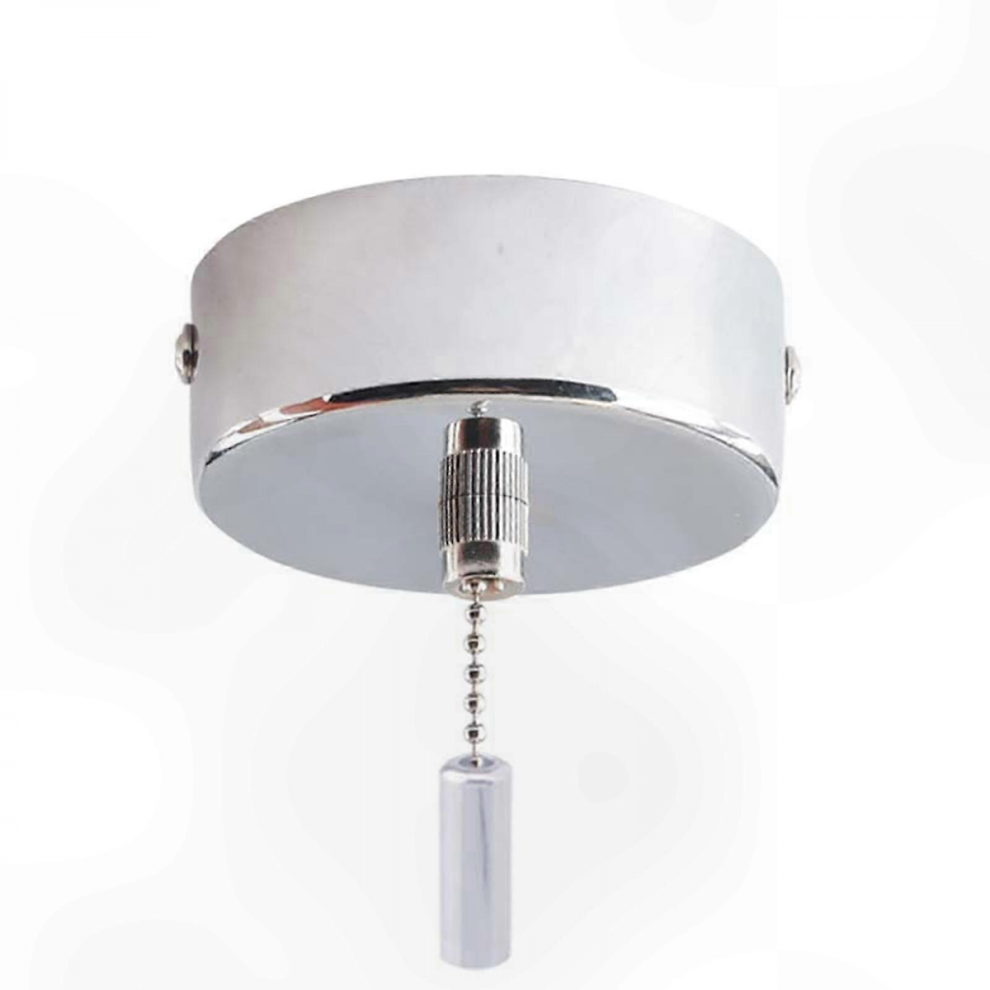 (Silver) Pull Cord Light Switch For Effortless Installation In Any Room Decor 8105401199277