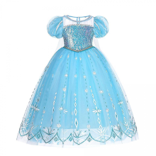 (110 (4T), Elsa 17) Disney Frozen Children Elsa Anna Costume For Kids Girls 4 8 10 Y Cosplay Snow Queen Clothes Fancy Party Birthday Princess Dress