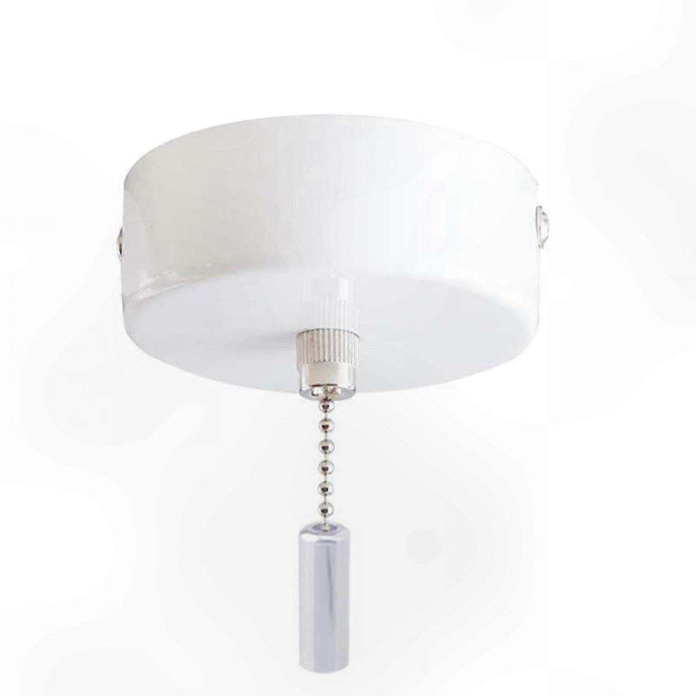 (White) Pull Cord Light Switch For Effortless Installation In Any Room Decor 5028423151388