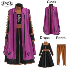 (150 (9-10T), Anna 6) Disney Frozen Children Elsa Anna Costume For Kids Girls 4 8 10 Y Cosplay Snow Queen Clothes Fancy Party Birthday Princess Dress