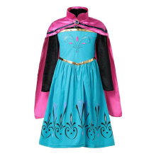 (130 (6T), Elsa 12) Disney Frozen Children Elsa Anna Costume For Kids Girls 4 8 10 Y Cosplay Snow Queen Clothes Fancy Party Birthday Princess Dress