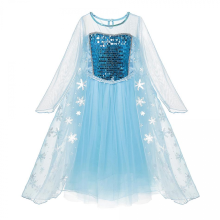 (120 (5T), Elsa 13) Disney Frozen Children Elsa Anna Costume For Kids Girls 4 8 10 Y Cosplay Snow Queen Clothes Fancy Party Birthday Princess Dress