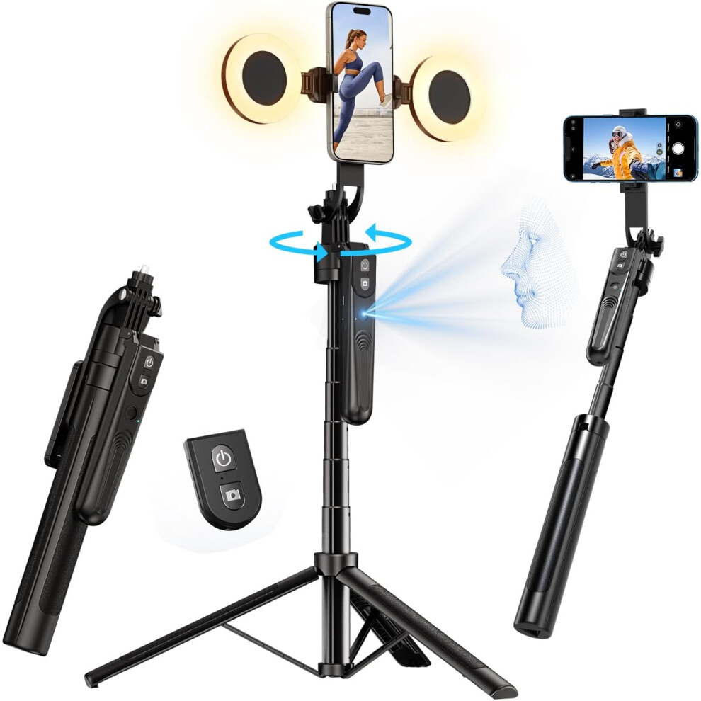 Yayusi Extendable Auto Face Tracking Tripod 360Â° Rotation With Light 313016836861