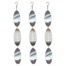 Highly Reflective Bird Scare Discs Set,9 Metal Disc Decoration for Outdoor Gardens, Bird Deterrent for Yard Patio Farm