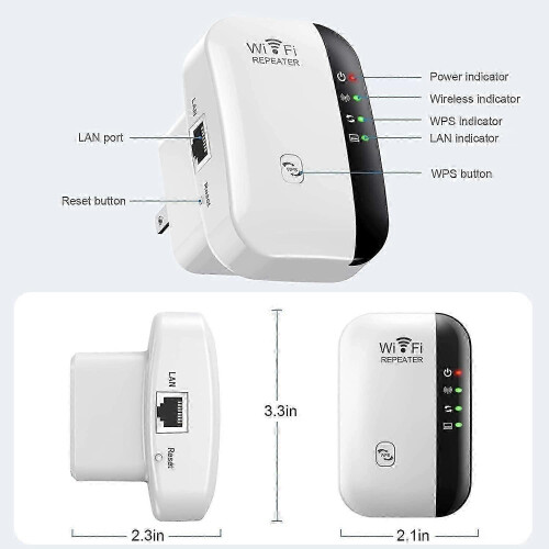 Τελευταίο μοντέλο 2025, ταχύτερος extender Wifi, Wifi Repeater, Wifi Booster, Καλύπτει έως 5000 τε 1