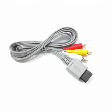 AV kábel pre Wii Wii U, audio video AV kábel pre Wii a Wii U, 1,8 m/6 stôp, kompatibilný s televízorom M