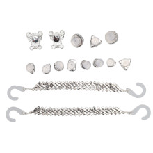 15Pcs Bling Shoe Accessories Plastic Alloy Sparkle