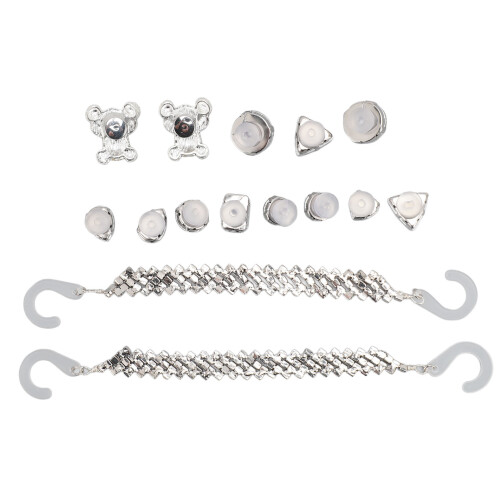 15Pcs Bling Shoe Accessories Plastic Alloy Sparkle