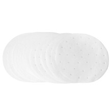 Forros redondos para vaporizador, papel perfurado para fritadeira a ar e vaporizador de bambu, papel antiaderente com porosidade uniforme, resistente