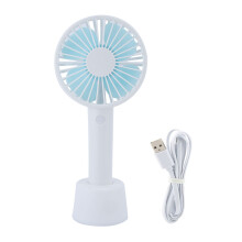 Ventilador portátil recarregável, mini ventilador para uso diário, com 3 velocidades ajustáveis e função de luz noturna, ideal para mulheres