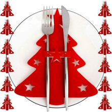Estuche para cubiertos - Árboles de Navidad, 12 uds. Ruhhy 22304
