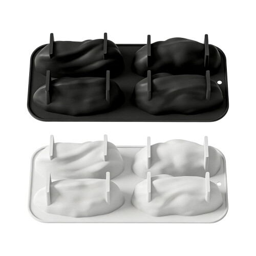 Creative Pistachios Nut Shape Baking Molds 4 Cavity-White 1