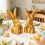 Traditionelle goldene Hasenstatue mit traditionellem-2 Packung 5