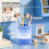 Decors Bureauborstel Penhouders Pencontainer Desktop-Blauw 5