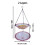 Multicolored Double Layer Suspended Bird Water Vessel And-Pink 3