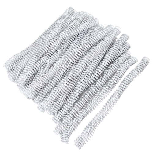100PCS 16mm White Spiral Binding Coils, 140 Sheets
