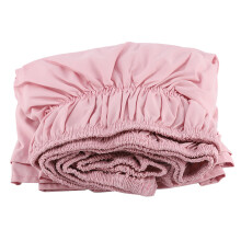 Bedrok met een valhoogte van 35,5 cm voor een eenpersoonsbed, roze bedrok voor meisjes, stofbescherming met reactieve print en verftechniek.
