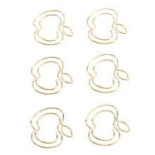 Fruit Paper Clips 100pcs Cute Bookmark Clips Portable Small Office School Gold