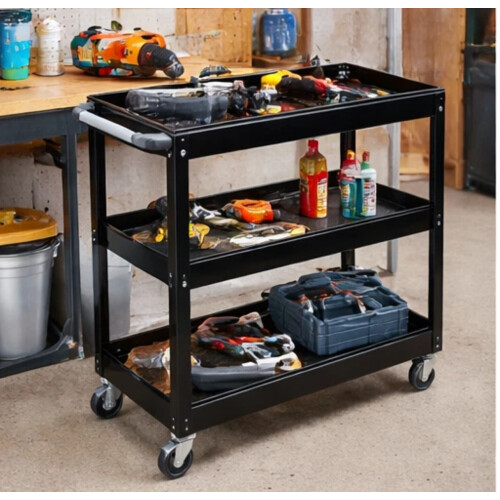 3 Tier Cart Tool Storage Trolley Garage Workshop