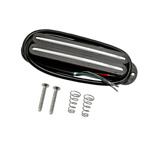 Universal Electric Guitar Rail Pickup Single-black white track
