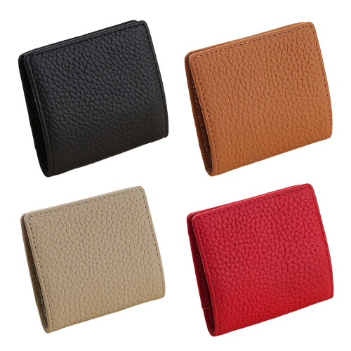 Change Purse Coin Pouch,Pocket Sized Mini Coin Purses-brown 1