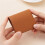 Change Purse Coin Pouch,Pocket Sized Mini Coin Purses-brown 5