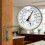 100mm Analog Thermometers Hygrometer Environment Gauge Silver 2