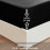 (Black, Double ) Waterproof Fitted Sheet Extra Deep Skirt 30cm 4