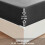 (Charcoal, King) Waterproof Fitted Sheet Extra Deep Skirt 30cm 4