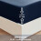 (Navy, Super King) 2 Pack Waterproof Fitted Sheet Extra Deep Skirt 30cm 8