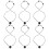 6Pcs Universal Magnetic Hands-Free Mic Lanyard Adjustable Black Fabric 1