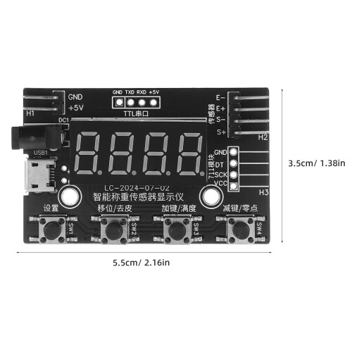 Multifunctionele Digitale Nauwkeurige Weegschaal Sensor 1