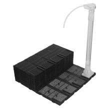 1Set Durable Plastic Undergravel Filter Mat with Oxygen Air Tube