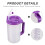Spillproof Plastic Adaptive Water Bottle with Straw for Elderly 3