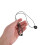 6Pcs Universal Magnetic Hands-Free Mic Lanyard Adjustable Black Fabric 7