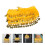 Yellow Three-Layer Dance Skirt with Glitter Sequin Hip Scarf 6