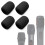 4-Pack Schuimrubberen Microfoonhoes voor  PartyBox Draadloze Microfoons, Microfoonspons Windschermfilter 5