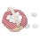 Dollhouse Egg Basket with Egg, Red Plaid Miniature 10