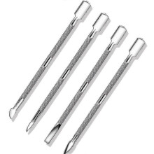 Professional Double Sided Stainless Steel Nail Cuticle Remover Pusher Dead Skin Push Manicure Pedicure Care Tool - PJ